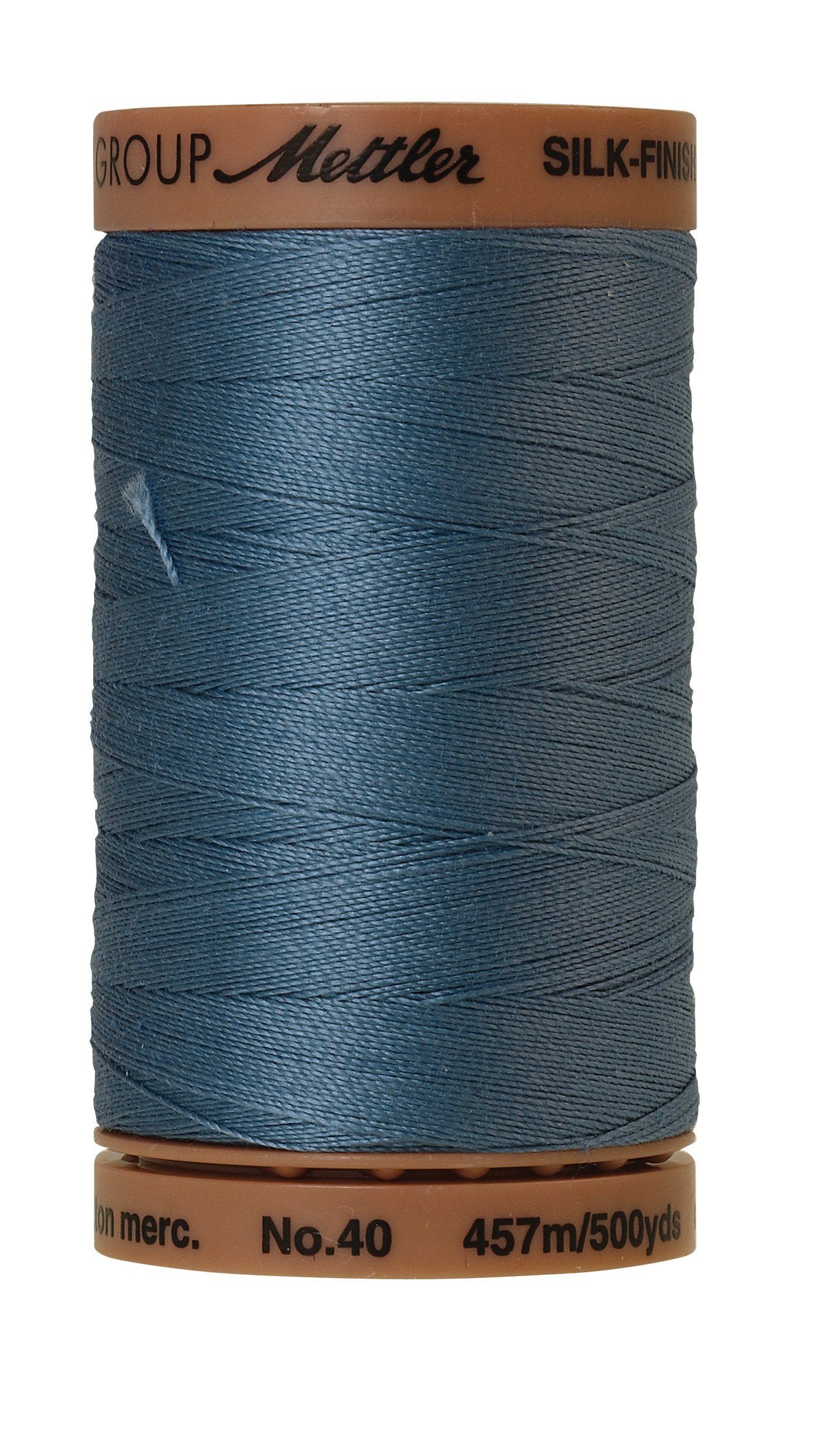 Mettler Silk-Finish 40wt Solid Cotton Thread 500yd/457M Laguna