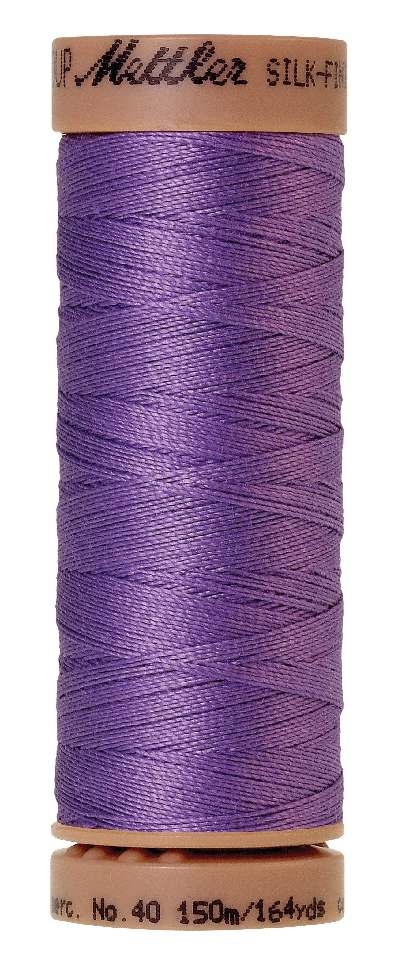 Mettler Silk-Finish 40wt Solid Cotton Thread 164yd/150M English Lavender