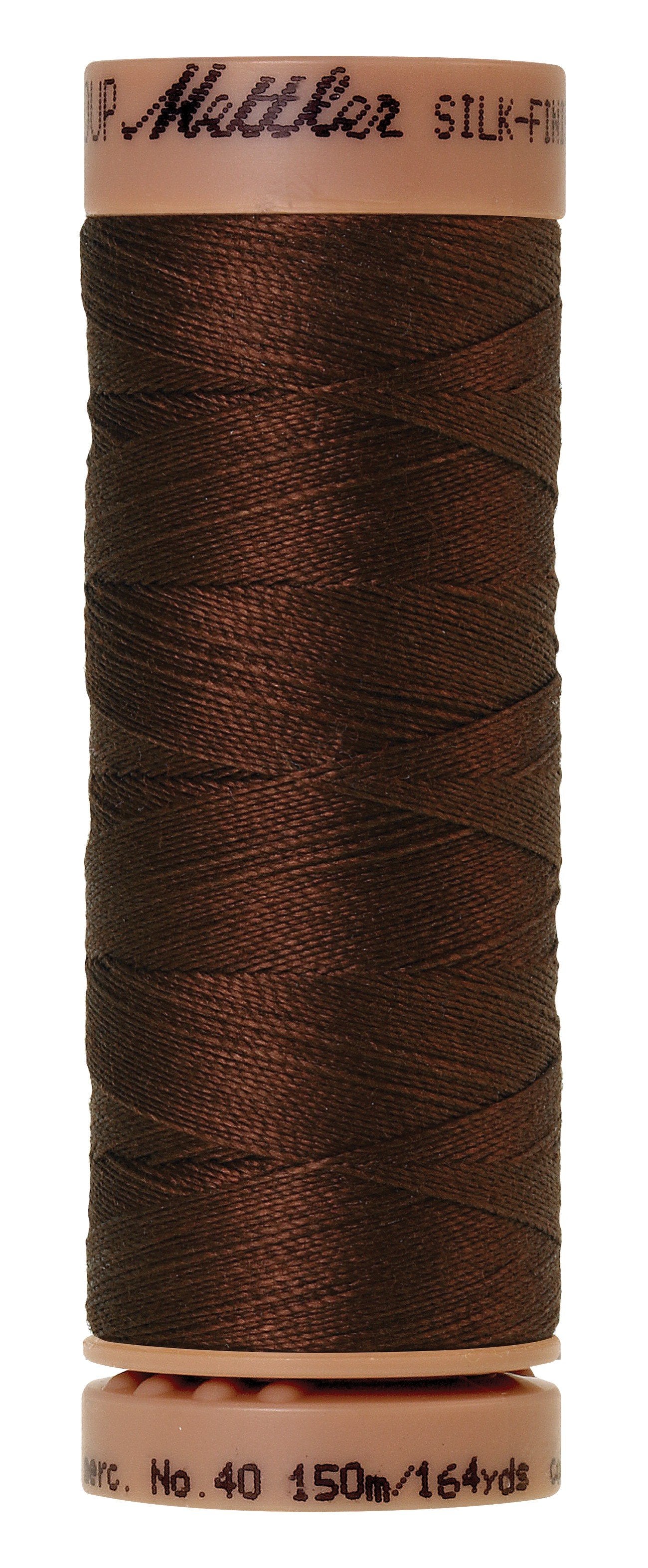 Mettler Silk-Finish 40wt Solid Cotton Thread 164yd/150M Friar Brown