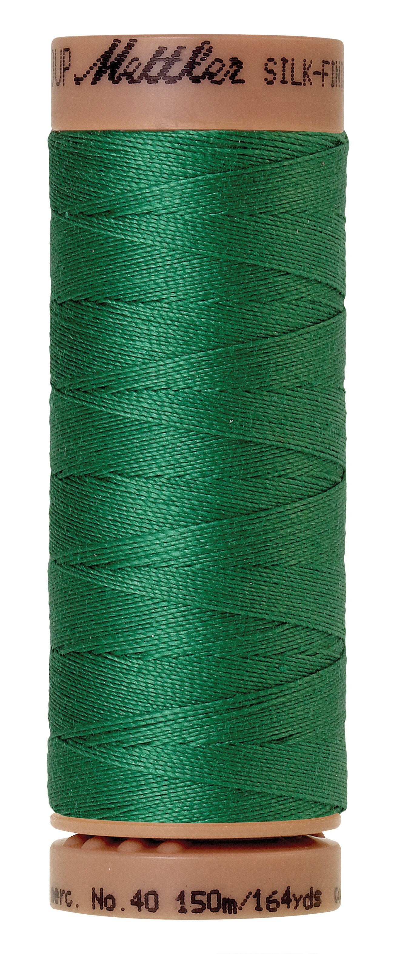 Mettler Silk-Finish 40wt Solid Cotton Thread 164yd/150M Kelley