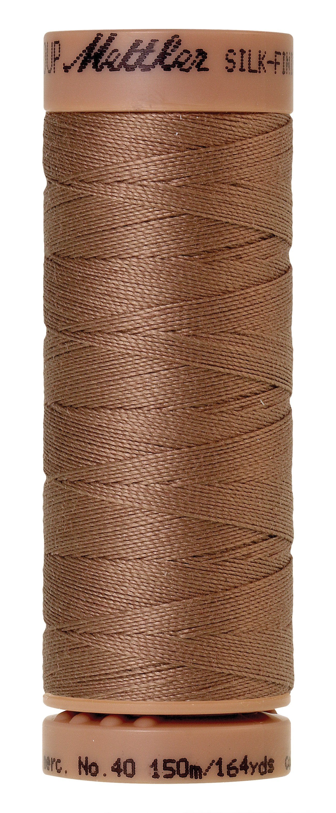 Mettler Silk-Finish 40wt Solid Cotton Thread 164yd/150M Walnut