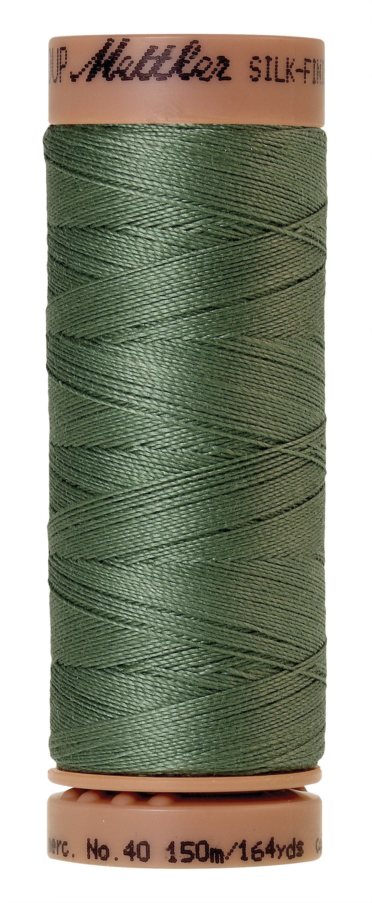 Mettler Silk-Finish 40wt Solid Cotton Thread 164yd/150M Palm Leaf
