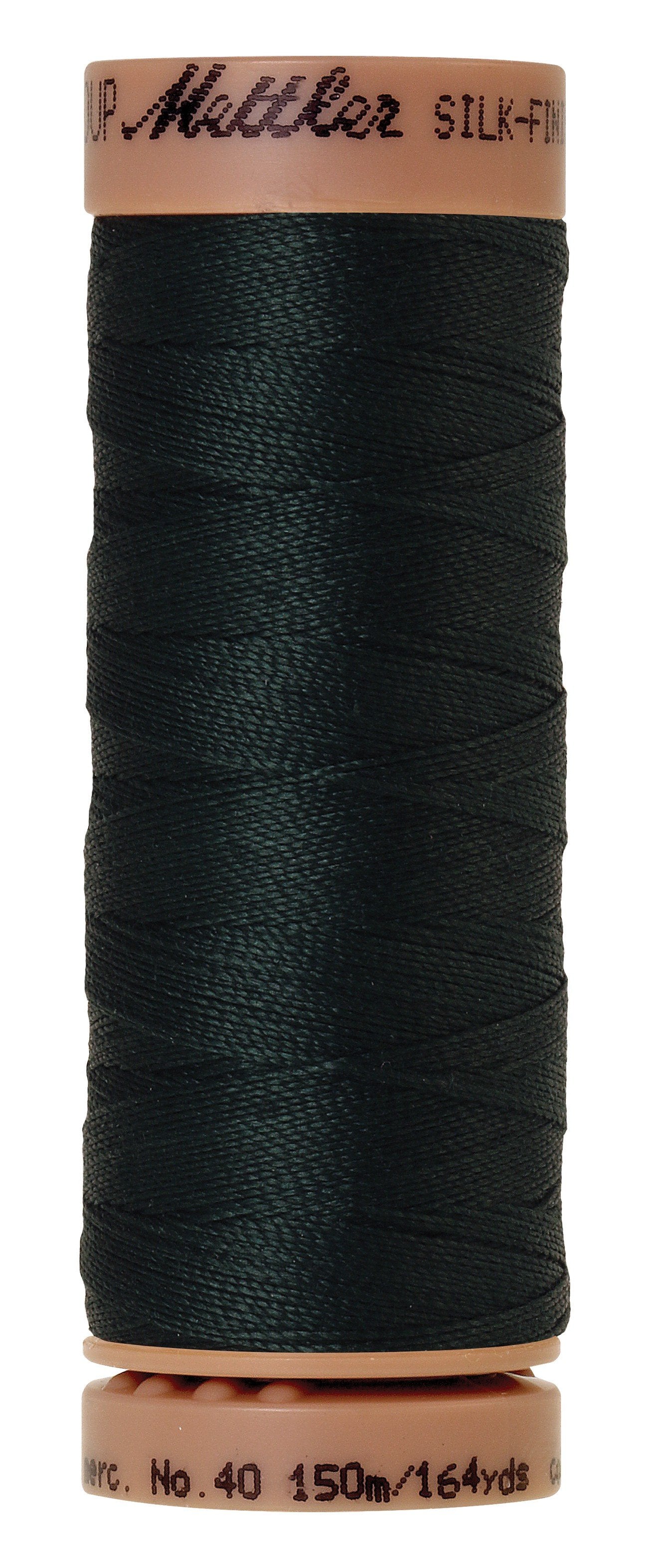 Mettler Silk-Finish 40wt Solid Cotton Thread 164yd/150M Spruce Forest