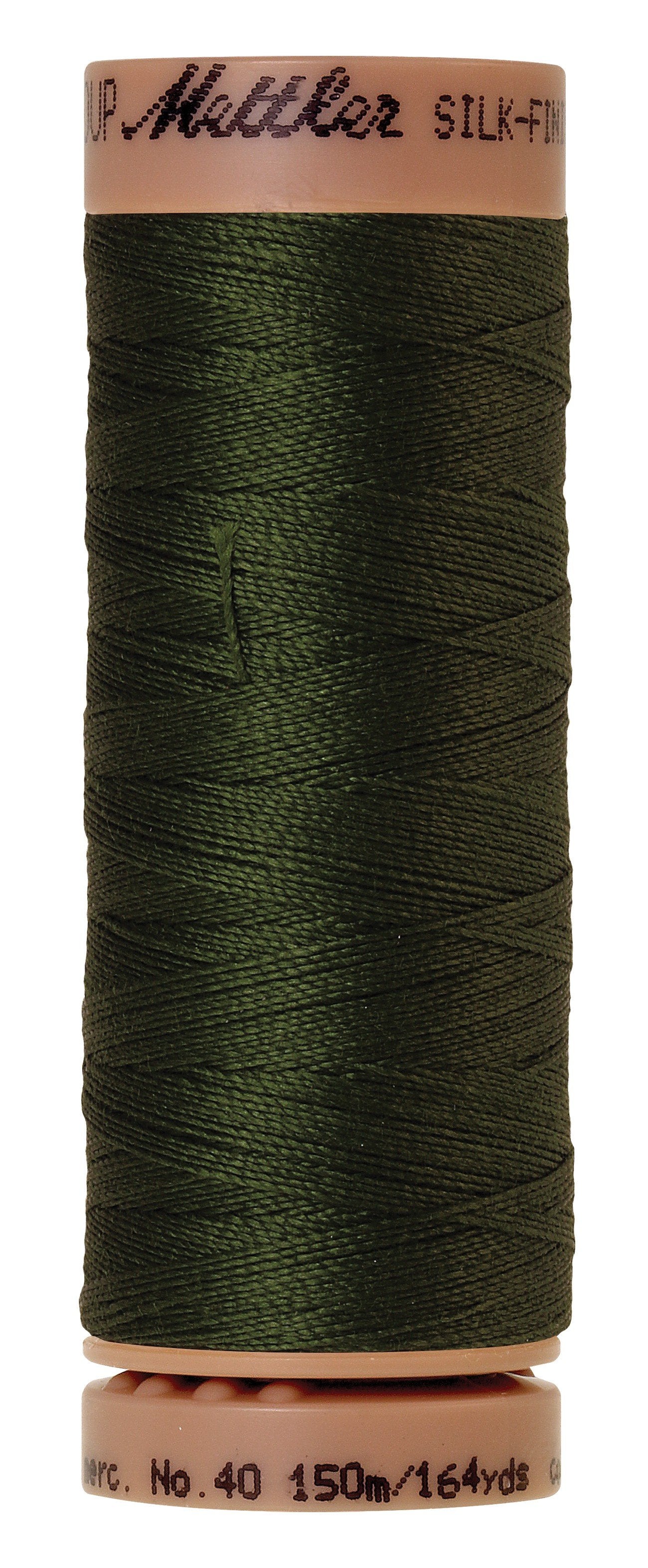 Mettler Silk-Finish 40wt Solid Cotton Thread 164yd/150M Cypress