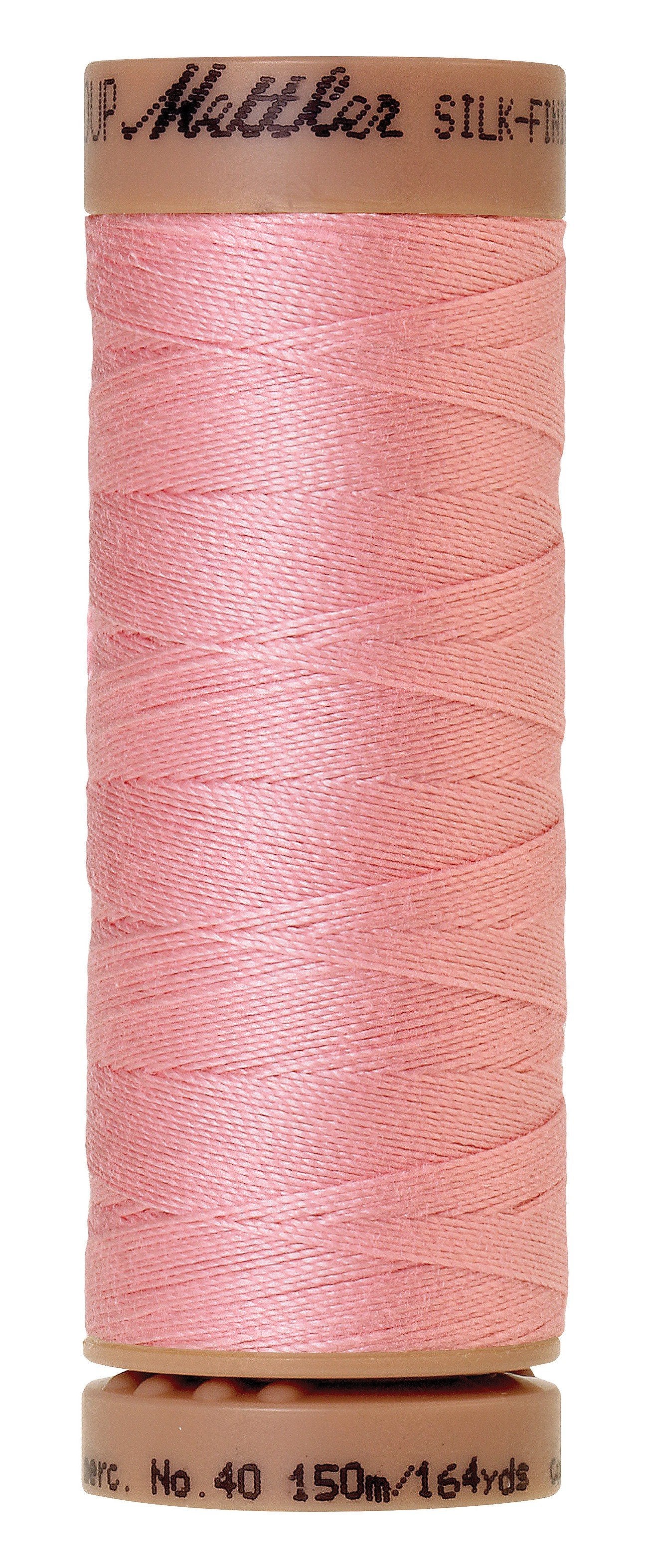 Mettler Silk-Finish 40wt Solid Cotton Thread 164yd/150M Tea Rose