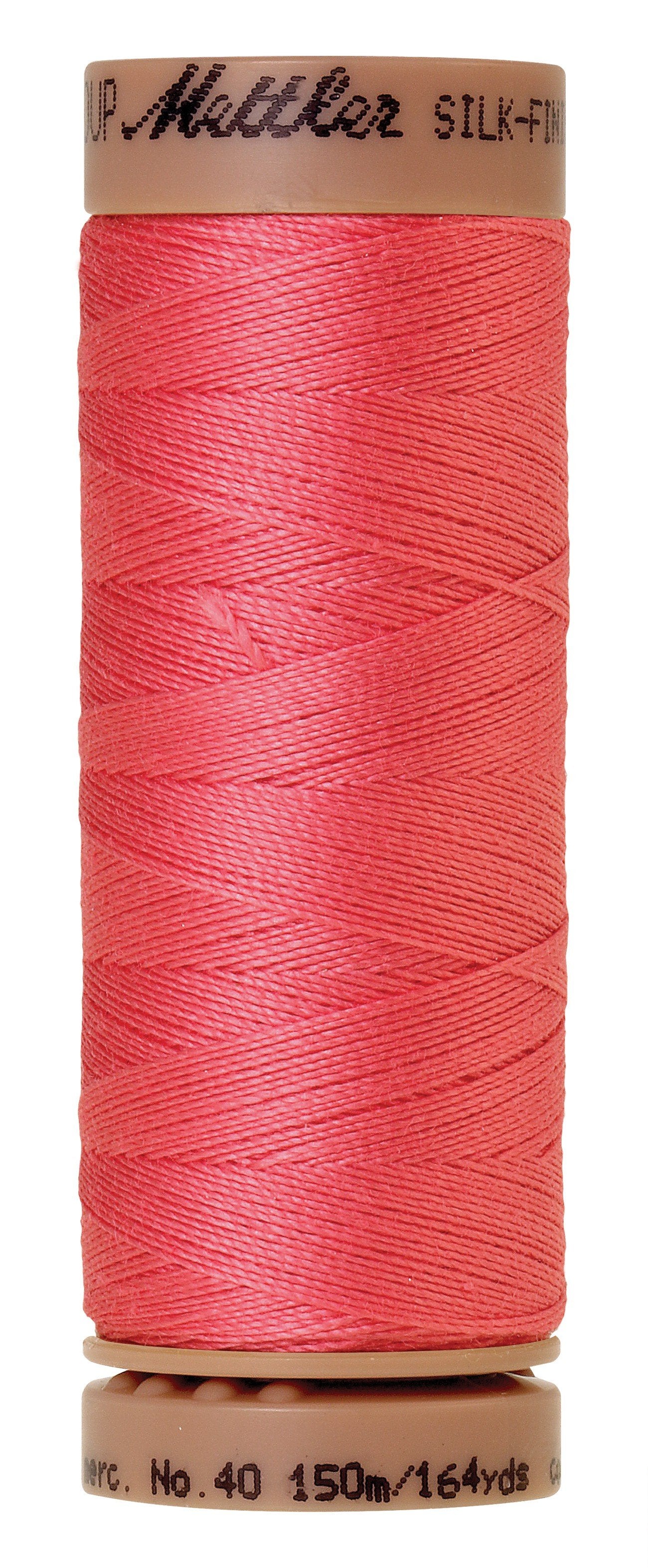 Mettler Silk-Finish 40wt Solid Cotton Thread 164yd/150M Persimmon