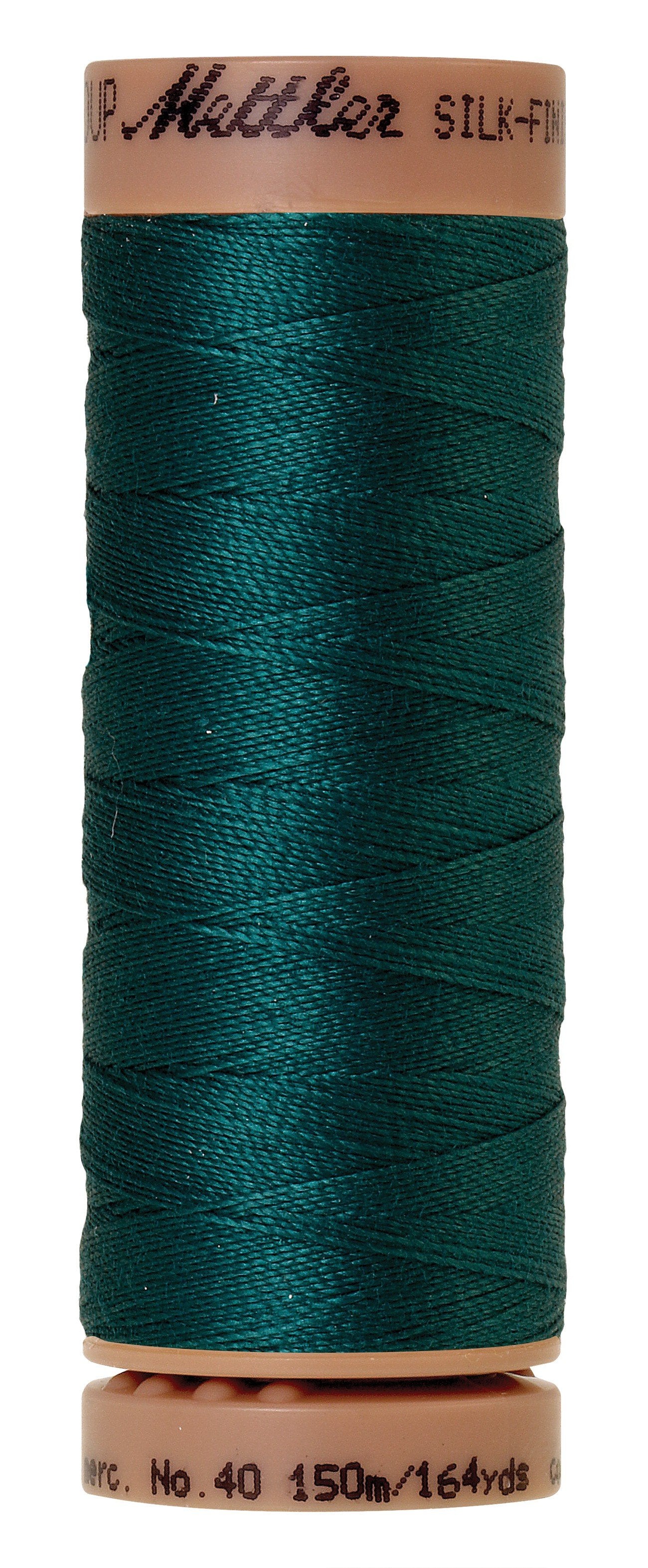 Mettler Silk-Finish 40wt Solid Cotton Thread 164yd/150M Tidepool