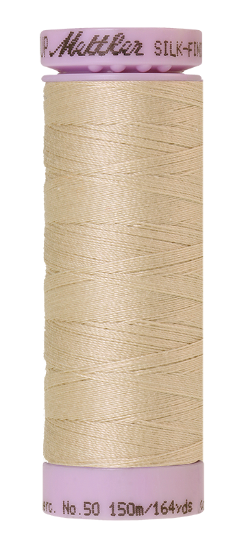 Mettler Silk-finish 50wt Solid Cotton Thread 164yd/150m Pine Nut