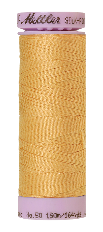 Mettler Silk-finish 50wt Solid Cotton Thread 164yd/150m Candlelight