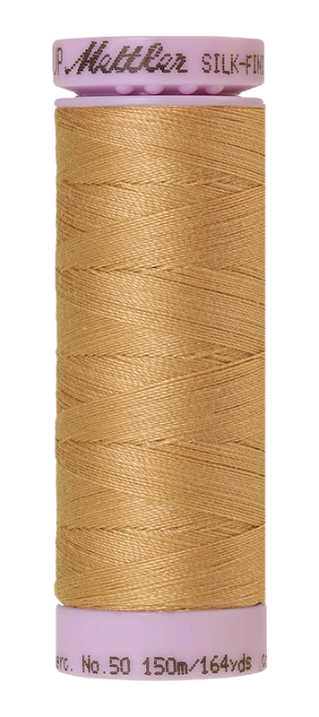 Mettler Silk-finish 50wt Solid Cotton Thread 164yd/150m Toast