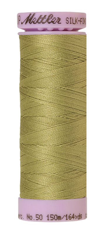 Mettler Silk-finish 50wt Solid Cotton Thread 164yd/150m Seaweed