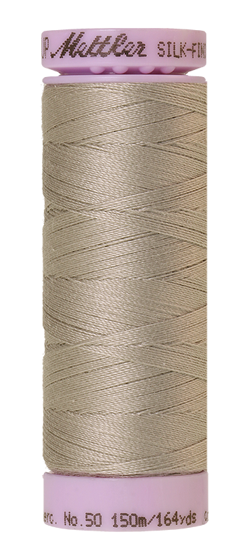 Mettler Silk-finish 50wt Solid Cotton Thread 164yd/150m Drizzle