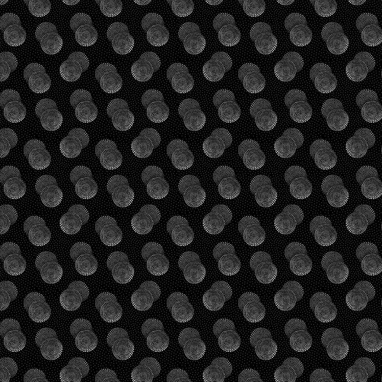 Inked by Timeless Treasures Black Stamped Double Dots C8731-BLACK