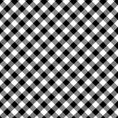 Timeless Treasures Hen House - Black Diagonal Gingham C8783-BLACK