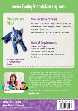 Winsome Wolf Pattern by Funky Friends Factory