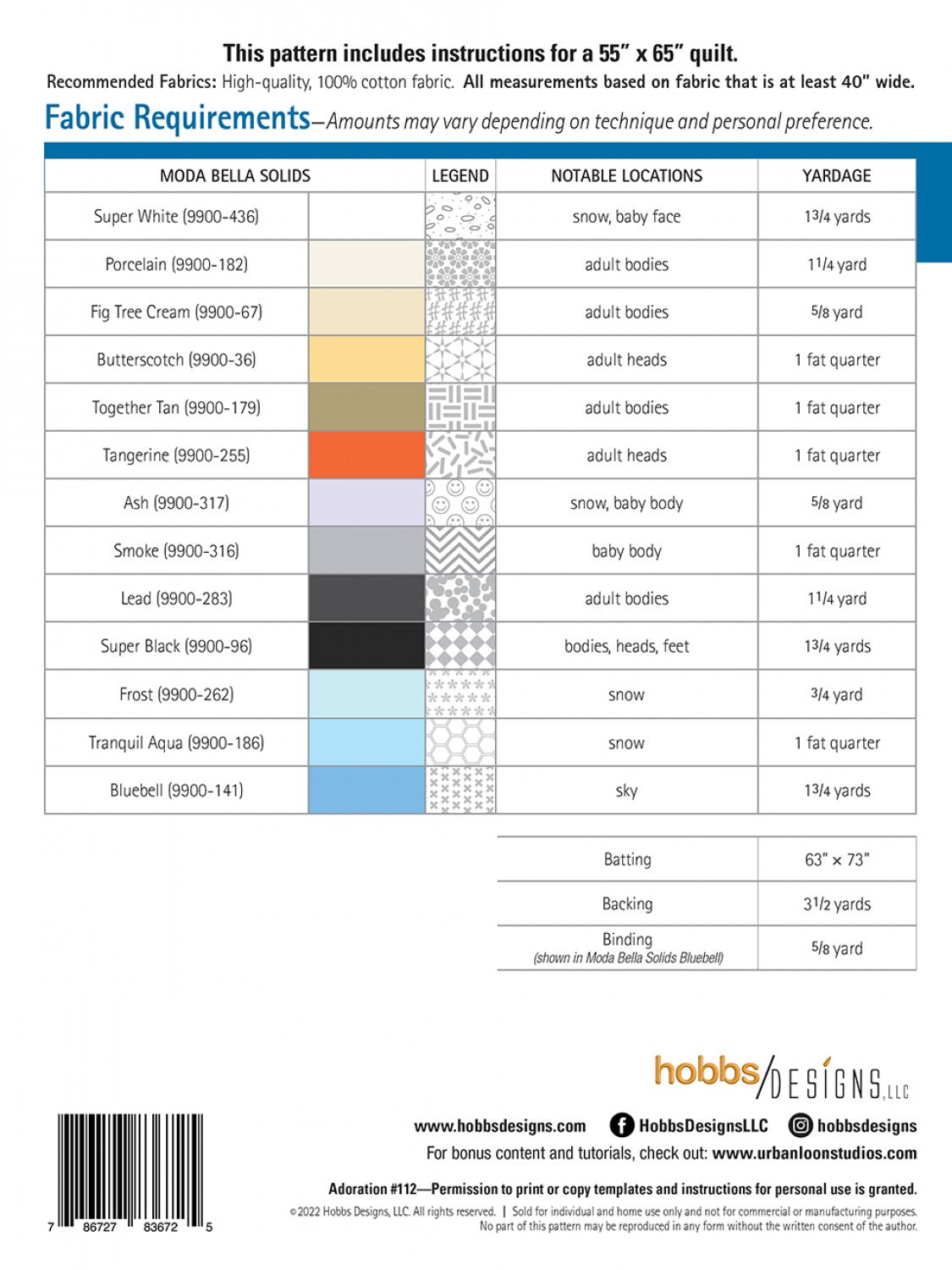Adoration - A Foundation Paper Piecing Quilt Pattern from Hobbs Designs #112