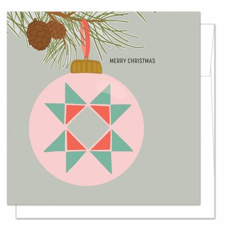 Merry Christmas Quilt Ornament Card