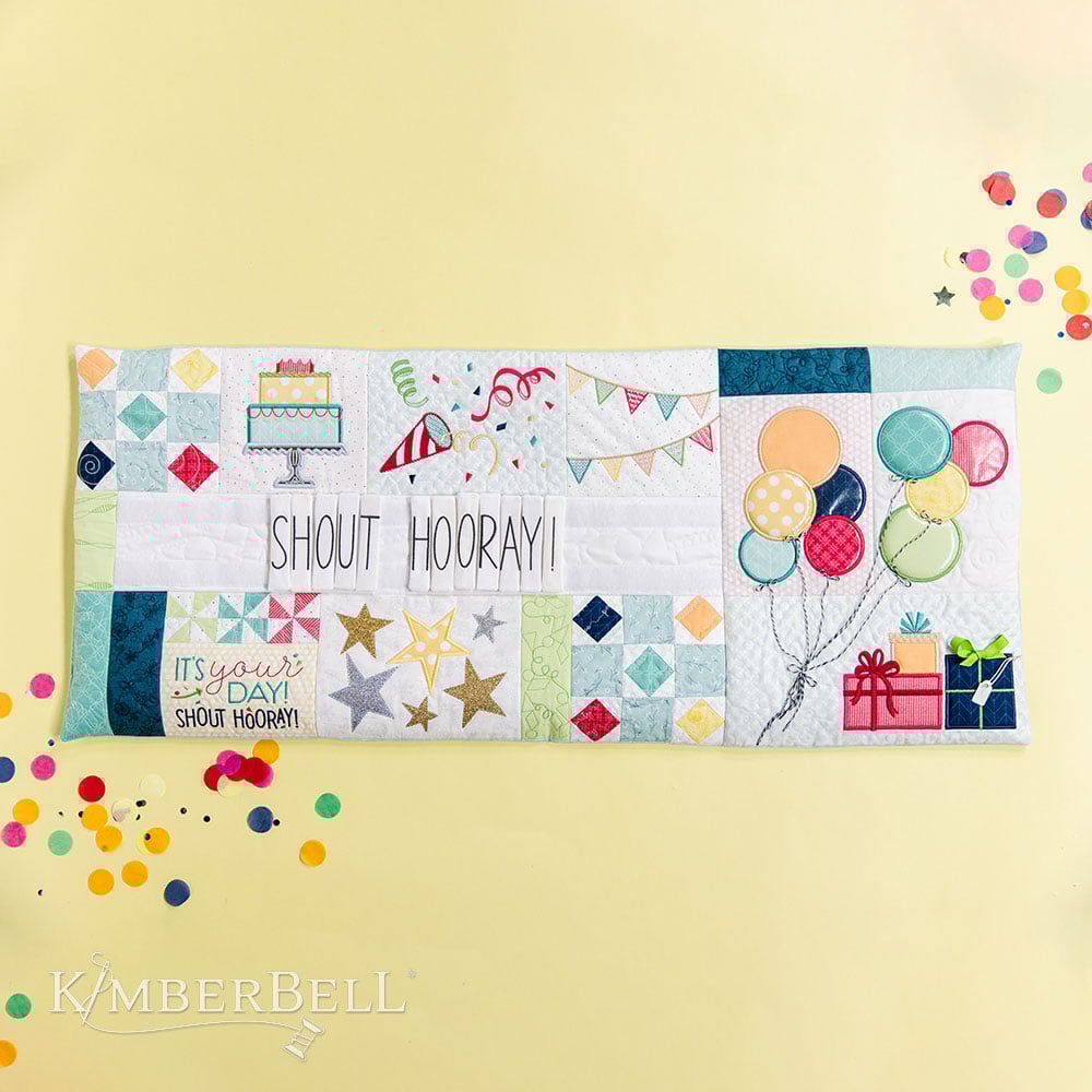 Kimberbell’s Shout Hooray! Bench Pillow