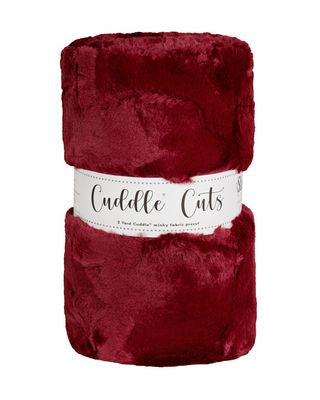 Luxe Cuddle Cut 2Yd- Hide Merlot