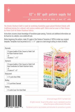 Violet Craft Atomic Starburst Quilt