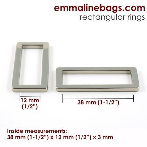 Emmaline Flat Regtangular Ring 1" 25mm (4 pack)
