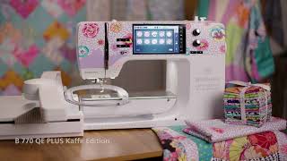 Bernina 770QE PLUS Sewing/Embroidery Machine Kaffe Edition