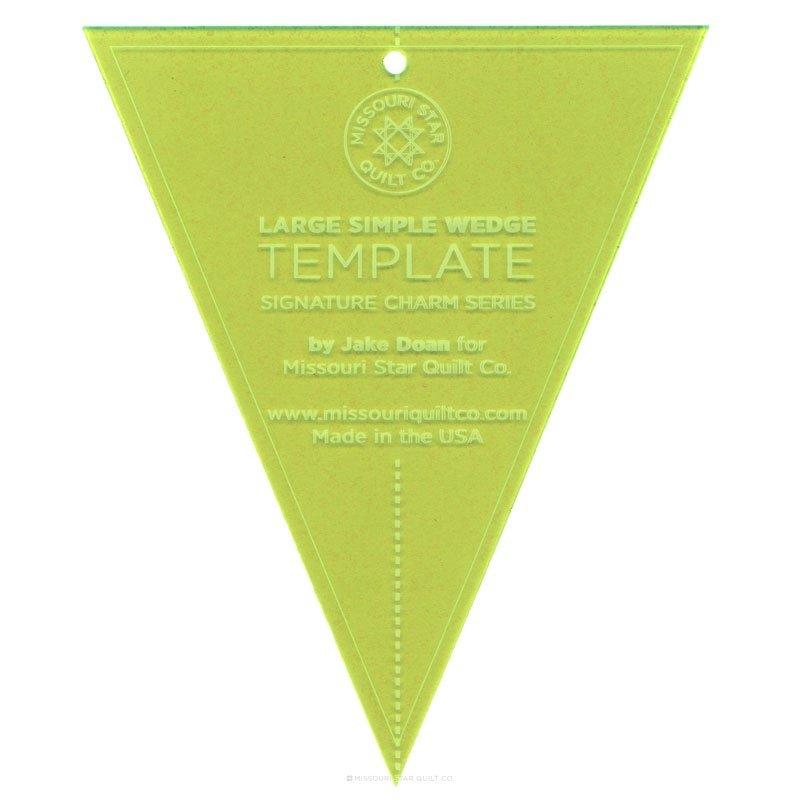 Missouri Star Large Simple Wedge Template For 10 Squares Missouri star large simple wedge template for 10 squares