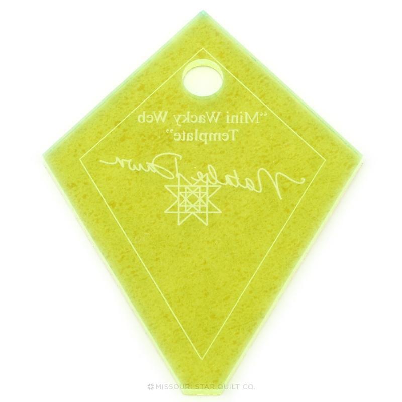 Missouri Star 2 1/2" Mini Wacky Web (Mini Periwinkle) Template
