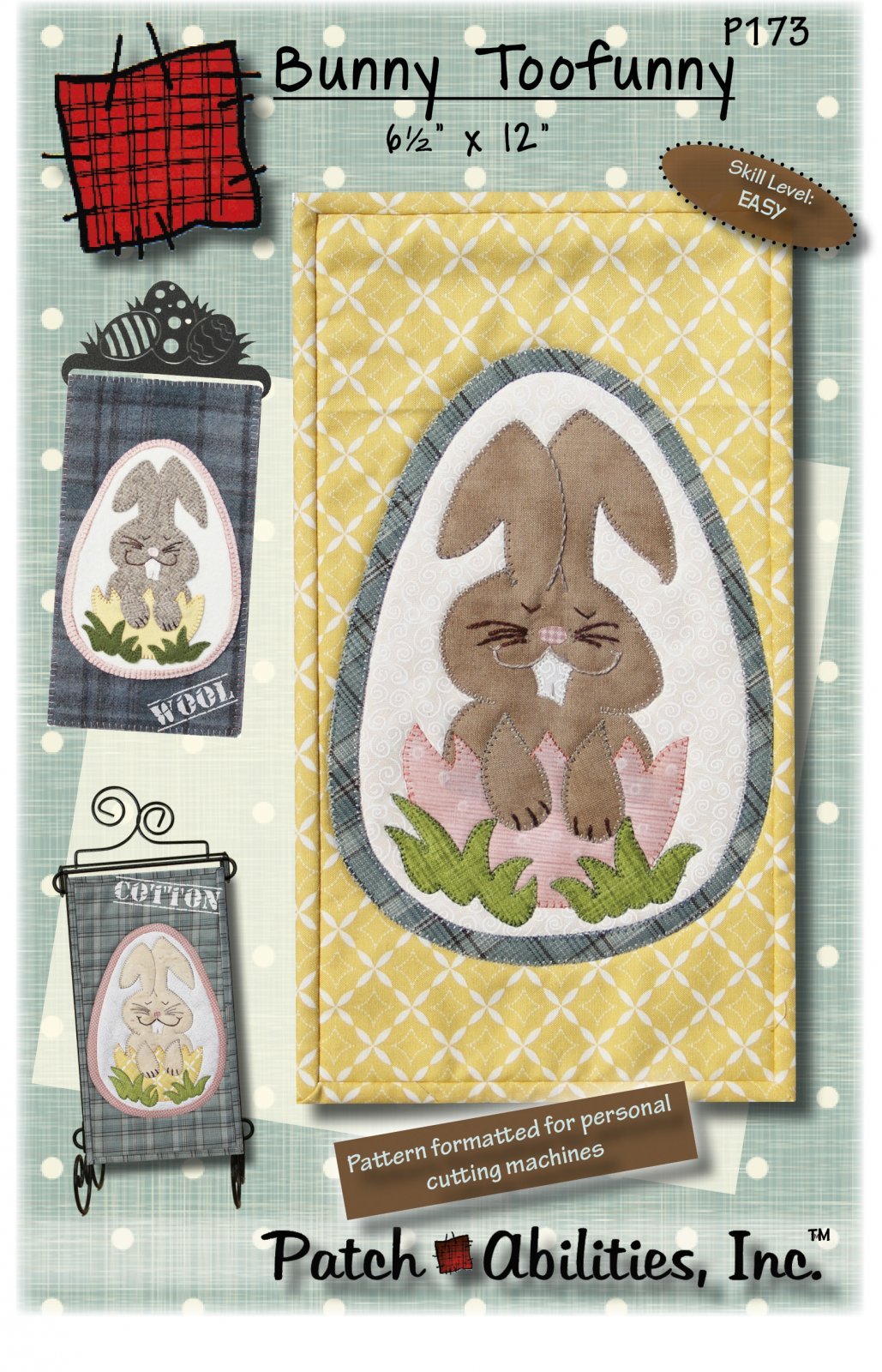 Patch Abilities - P173 Bunny Too funny Pattern