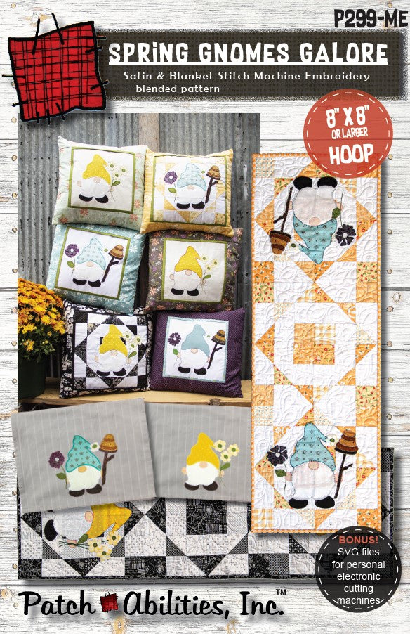 Patch Abilities - P299-ME Spring Gnomes Galore (Machine Embroidery)