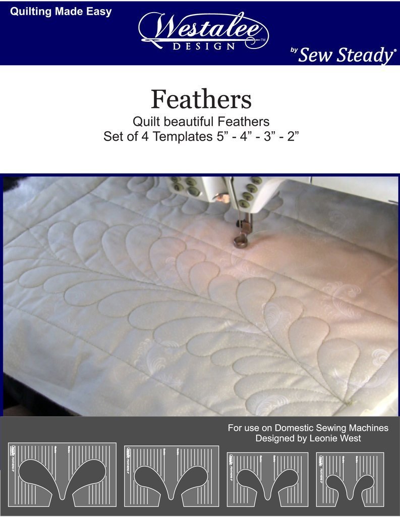 Westalee by Sew Steady - Feather Template 4pc Set