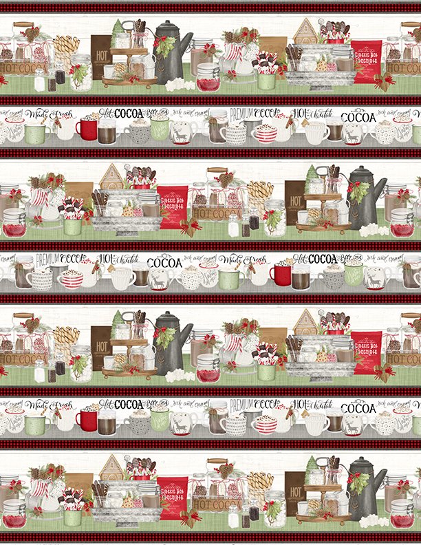 Hot Cocoa Bar by Wilminton Prints - Border Print