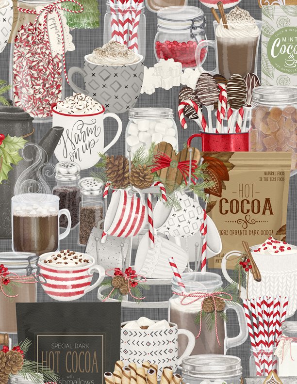 Hot Cocoa Bar by Wilminton Prints - Allover Print