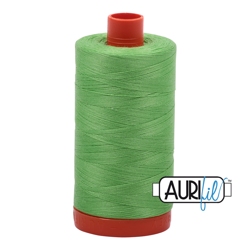 Aurifil Thread #6737  Solid Shamrock Green