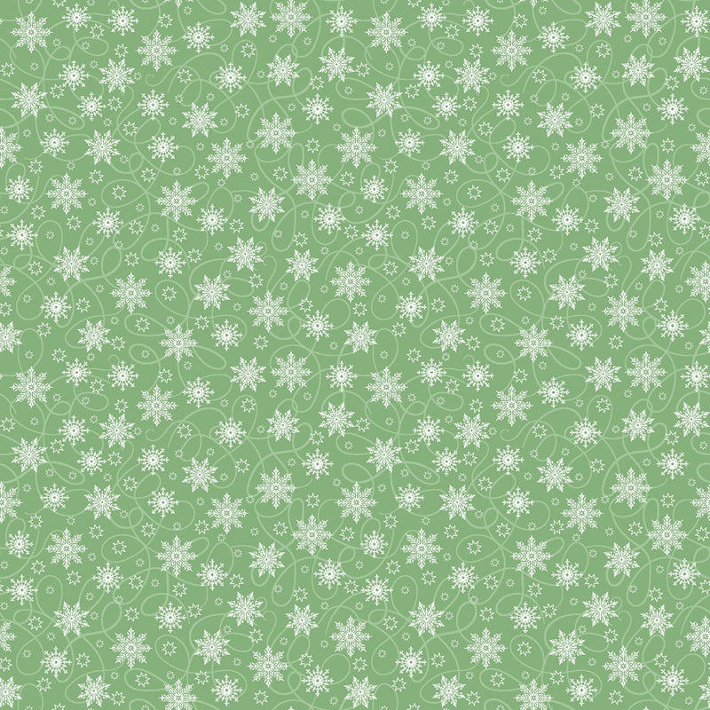 Christmas Night - Light Green Mini Snow Flurry