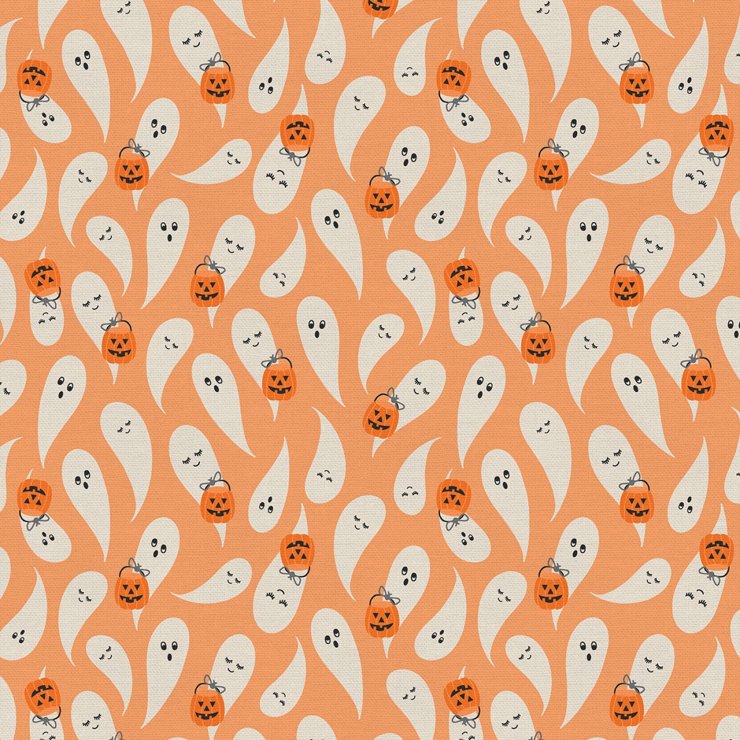 Tricks & Treats - Ghost Glide Orange by Paintbrush Studio