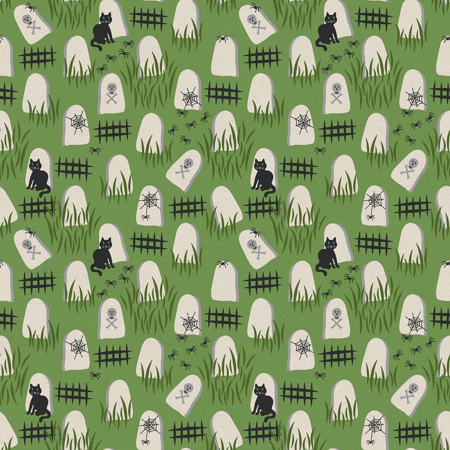 Tricks & Treats -Graveyard Green by Paintbrush Studio