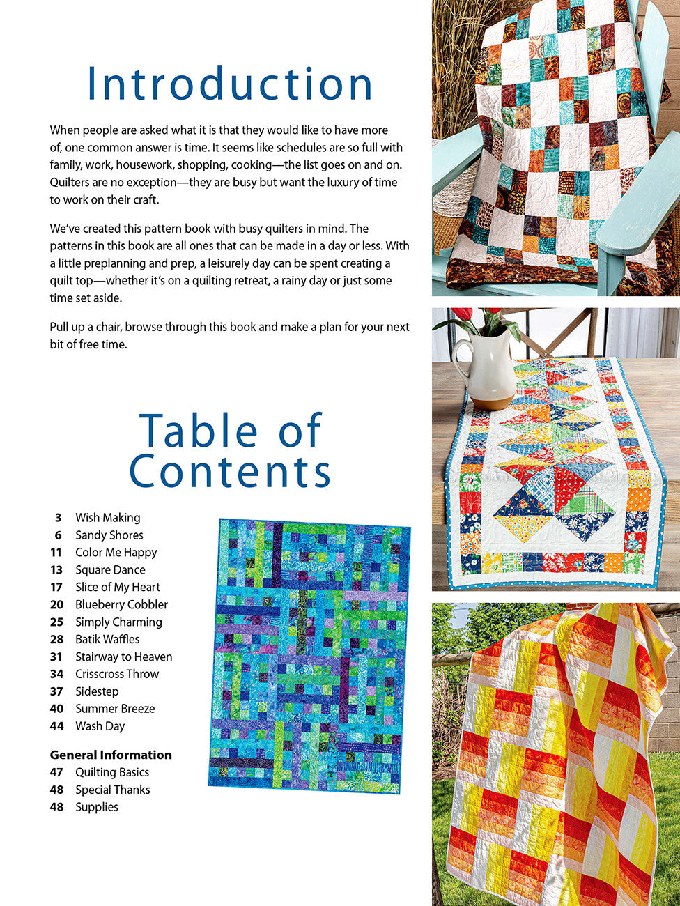 One Day Quilts Book