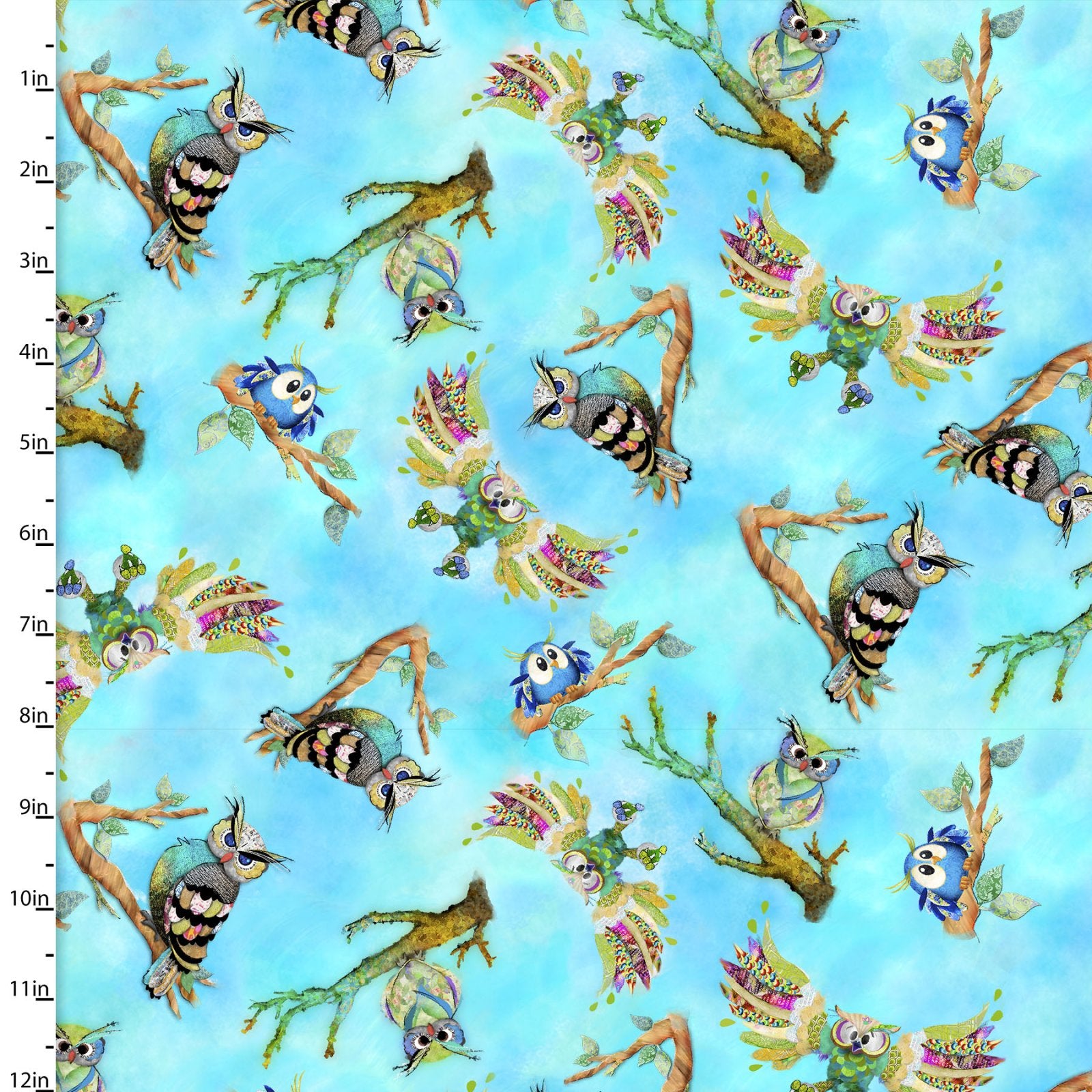 Connie Haley - Go Owl Out - Tossed Birds