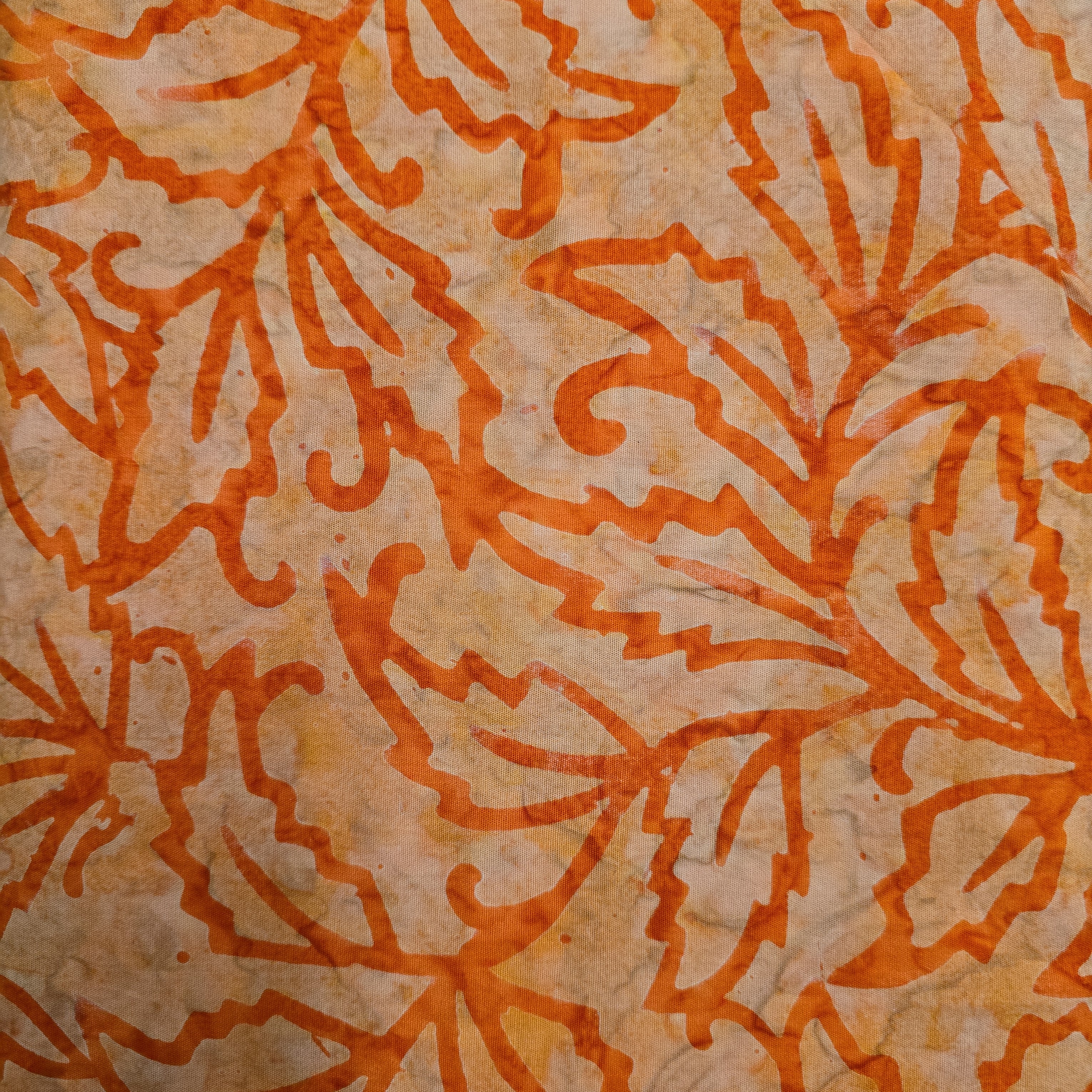 Batiks Bavarian- Orange Leaf - JH23A-L