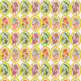 Paintbrush Studio - Flower Medallions White/Green 118in Wide Back