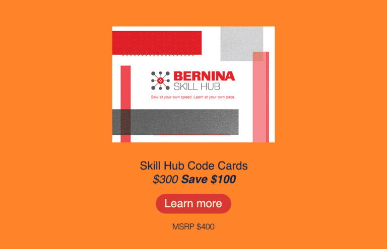 Bernina Skill Hub - Activation Card