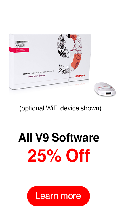 Bernina Creator V9 Upgrade to DesignerPlus with WiFi Functionality