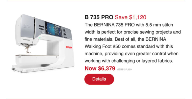 Bernina B735 PRO Sewing/Embroidery Machine