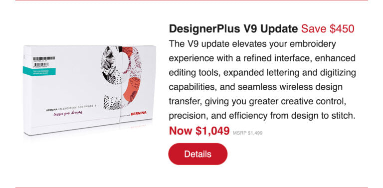 Bernina Designer Plus V9 Update Software