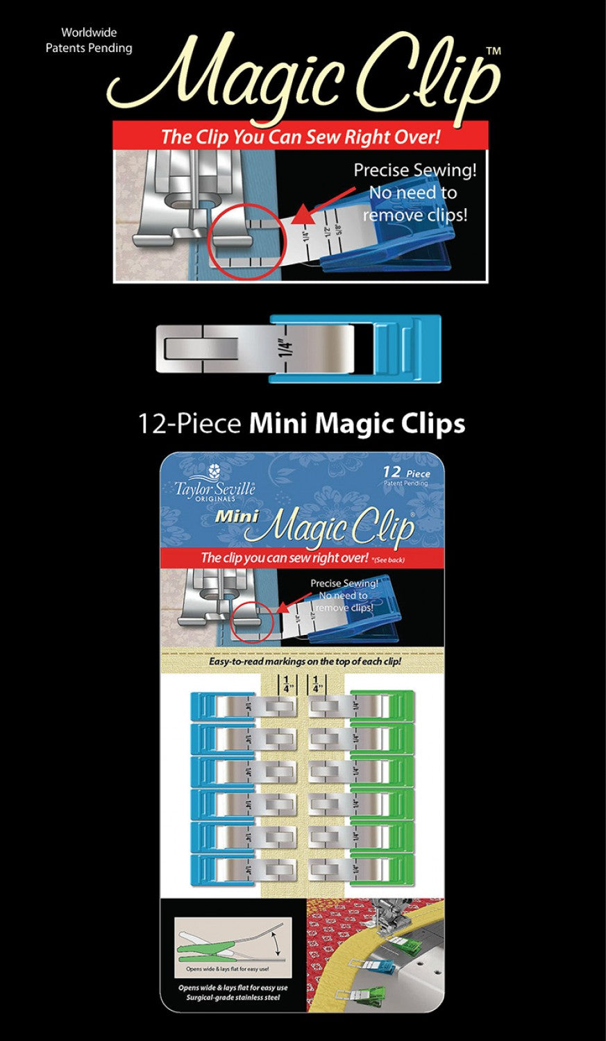 Mini Magic Clips - 12 piece