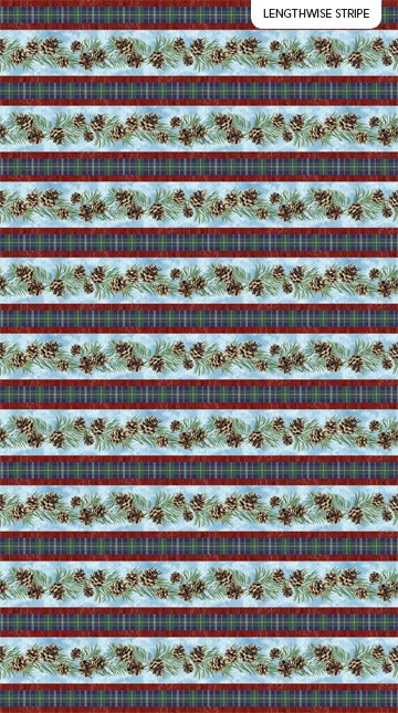 Christmas Wish - Blue Multi - Border