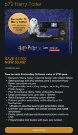Bernette B79 Harry Potter(tm) Sewing & Embroidery Machine Special Edition