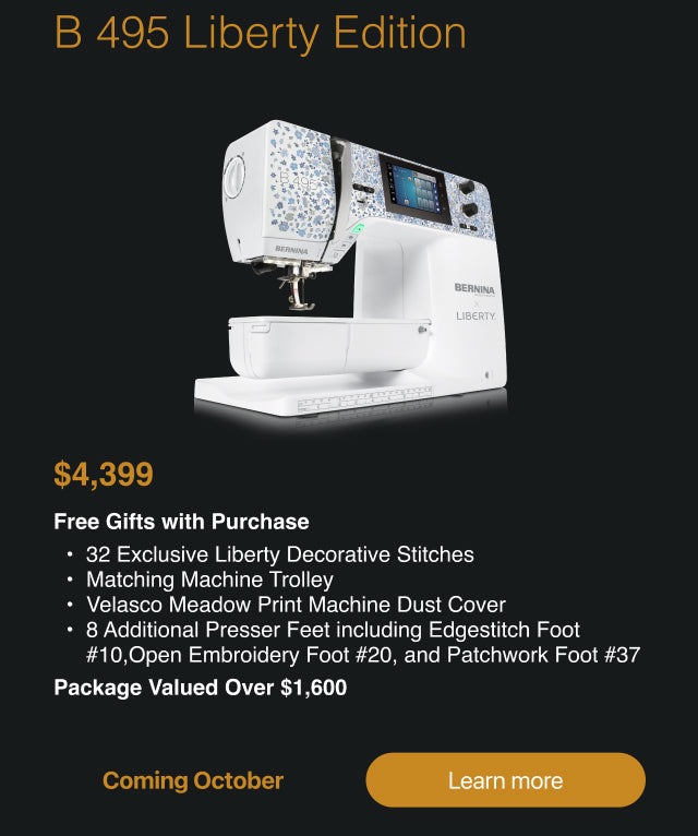 Bernina 495 Liberty Edition Sewing Machine