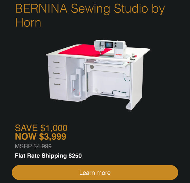 Bernina Horn Sewing Studio